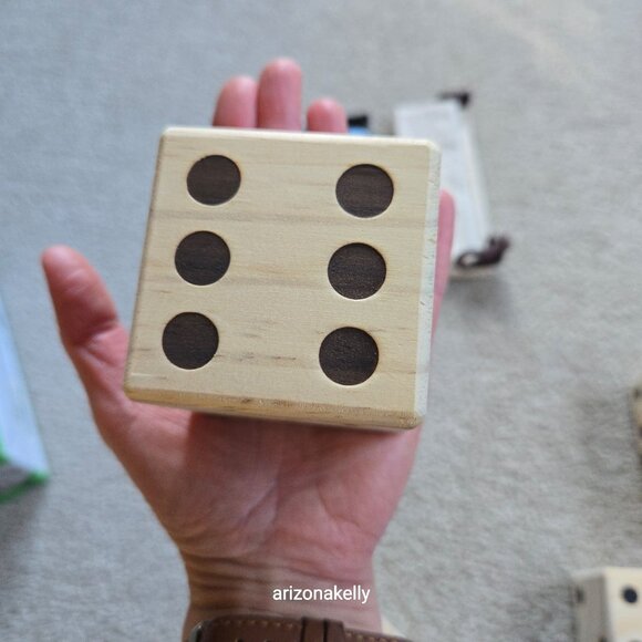 NIB Giant Wooden Dice - Picture 2 of 5